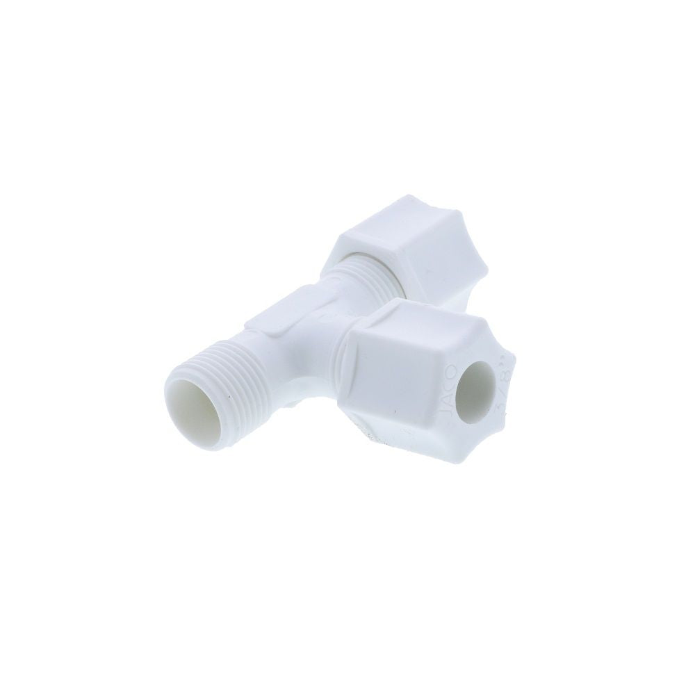 JACO 75-4-2-P-O Polypropylene Male Run Tee 1/4 OD Tube x 1/8 MPT