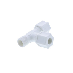 JACO 75-4-2-P-O Polypropylene Male Run Tee 1/4 OD Tube x 1/8 MPT