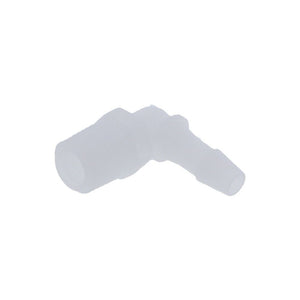 FitQuik PVDF [Kynar] Thread to Tube Elbow Fitting - 1/4 MPT to 1/4 ID Barb