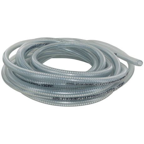 Vardex Clear Steel Wire PVC Reinforced Suction Hose - 3/8 ID