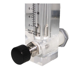 Neo-Pure Adjustable Panel Mount Flowmeter 2-16GPM 1" MNPT