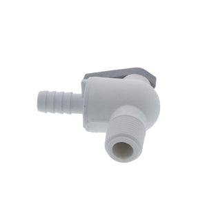 Parker Liquifit Par-Barb Valve Male Elbow - 3/8 ID Barb x 3/8 MPT