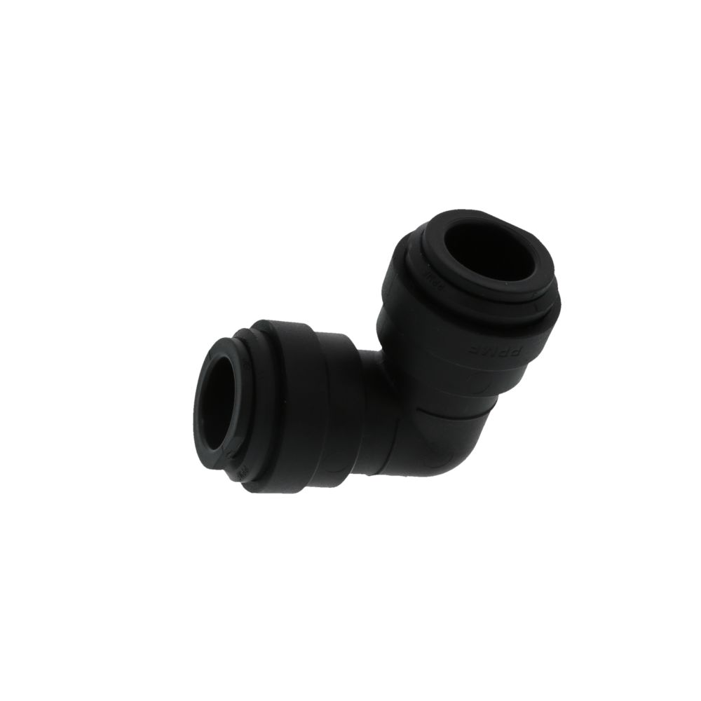 John Guest Union Elbow Black Polypropylene  - 1/2