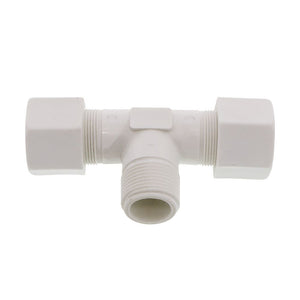JACO 60-12-12-P-PG Polypropylene Male Branch Tee 3/4 OD Tube x 3/4 MPT