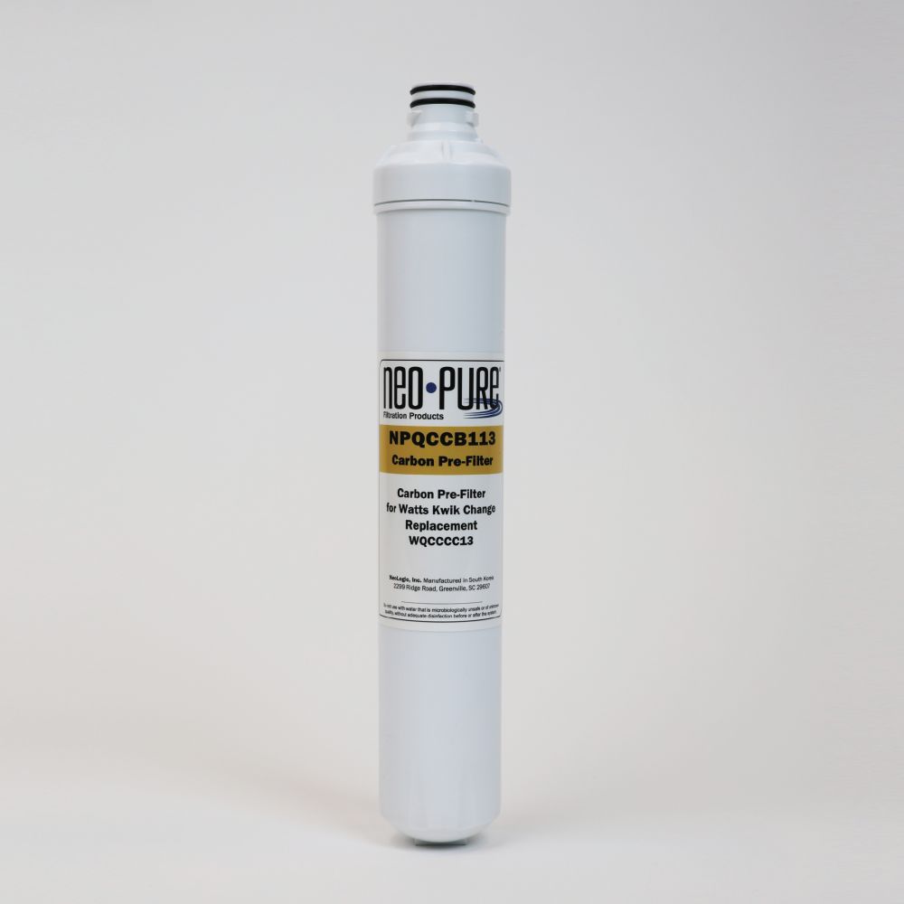 Neo-Pure Kwik Change 13" Carbon Block Pre-Filter Replacement For Watts WQCCC13