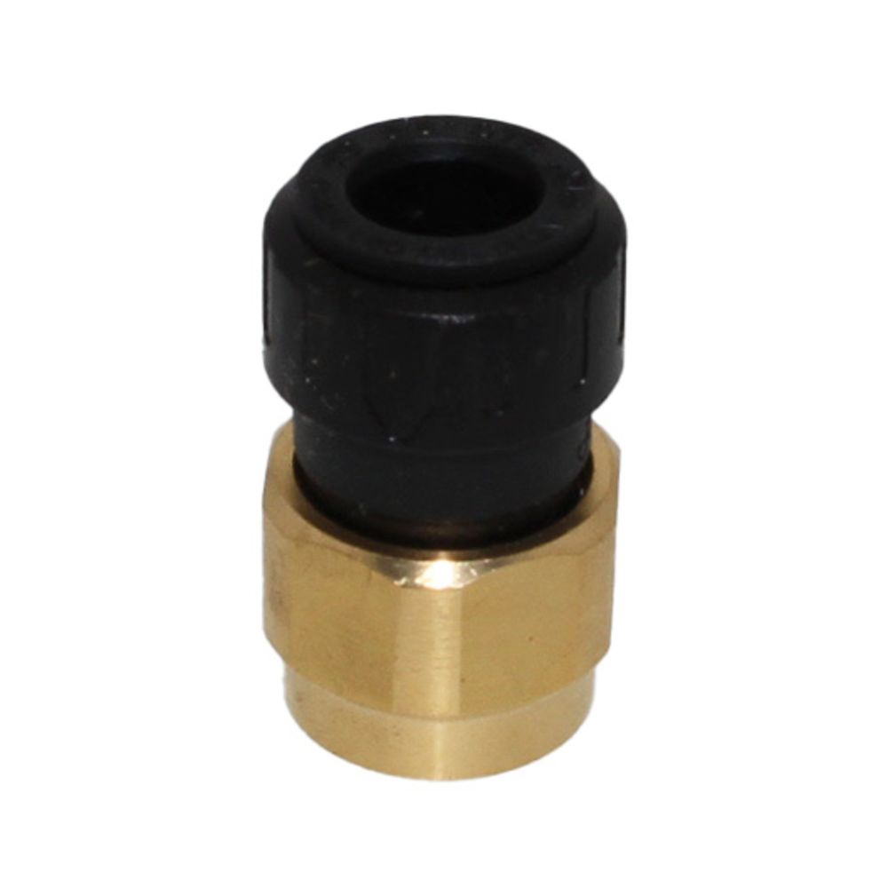 John Guest ProLock Female Connector NPS - 1/2 CTS x 3/4 NPS [Brass Nut]