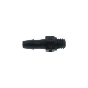 FitQuik Nylon Thread to Tube Straight Fitting - 10-32 UNF to 1/8 Hose Barb - Black