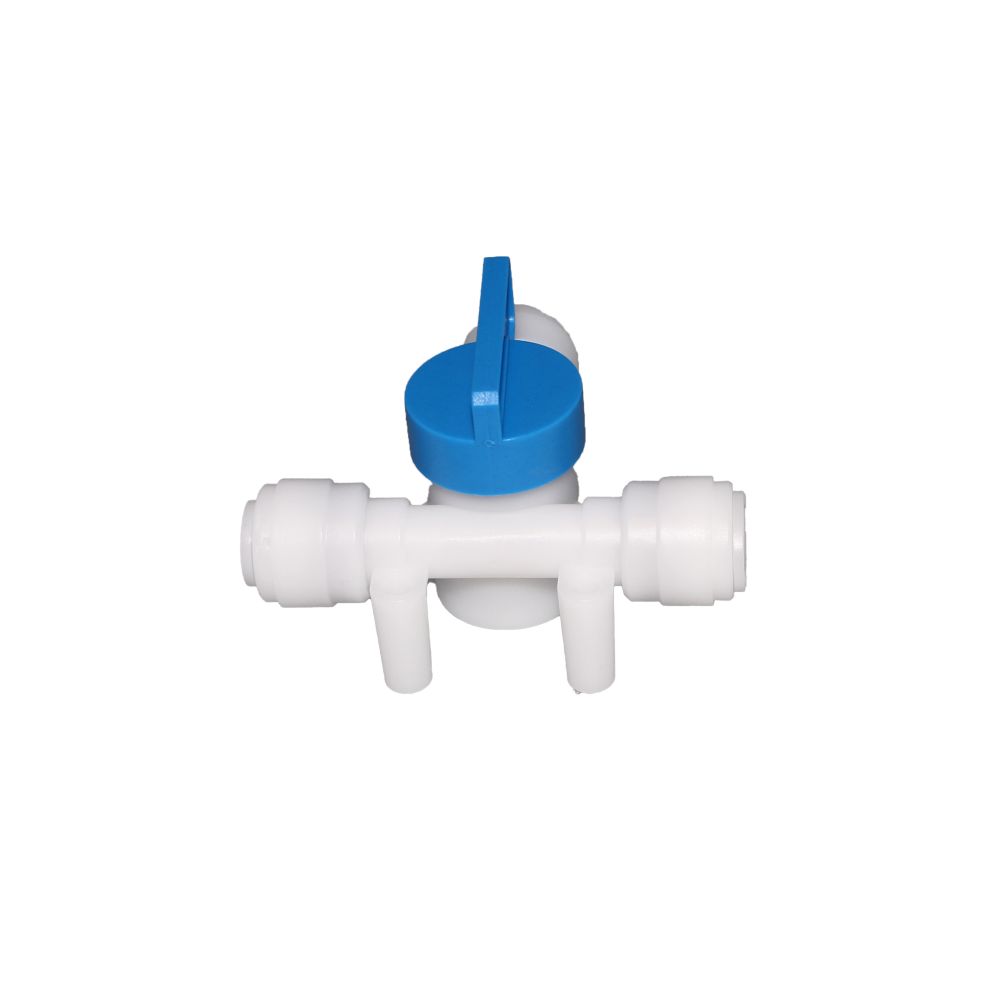 NeoFit - Acetal Natural White Tee Valve 3/8"tube