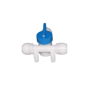 NeoFit - Acetal Natural White Tee Valve 3/8"tube