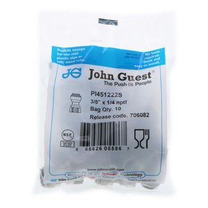 John Guest Female Adapter NPTF - 3/8 x 1/4 NPTF
