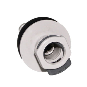 EFCD16612 Valved Panel Mount Hose Barb Coupling Body 3/8 ID Barb