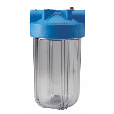 Pentek 10" Blue Cap with Clear Sump 1" NPT with PR