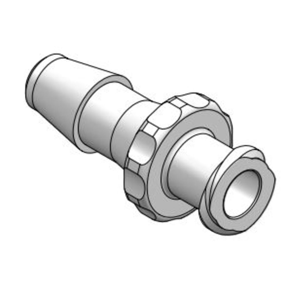 LinkTech Female Luer Thread Style to 300 Series Barb, 1/4" [6.4 mm] ID Tubing, Clear Polycarbonate