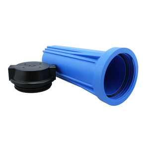 10" Neo-Pure SlimLine Filter Housing Blue Sump/Black Cap 3/8" No Pressure Relief