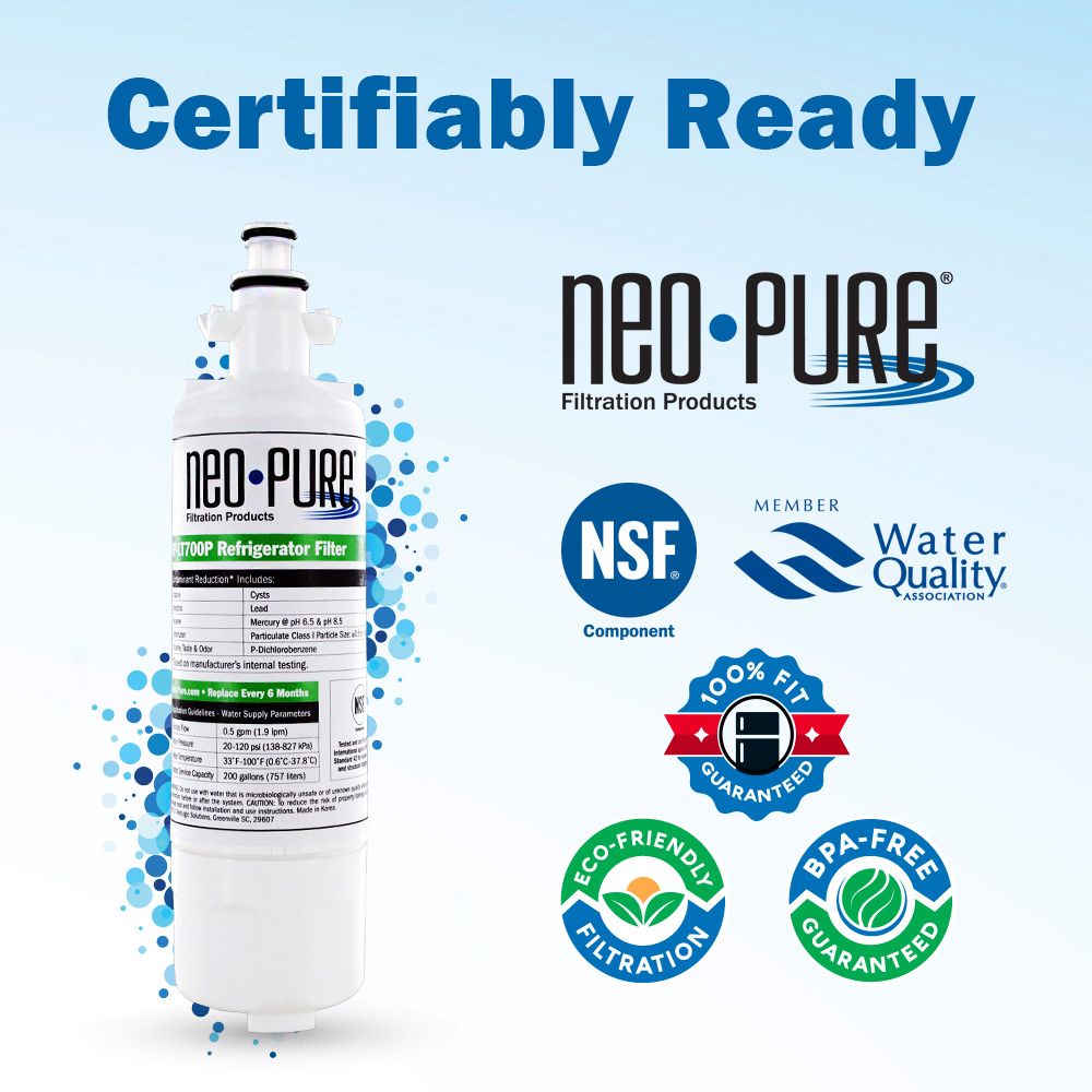 LG LT700P Compatible Replacement Fridge Filter by Neo-Pure