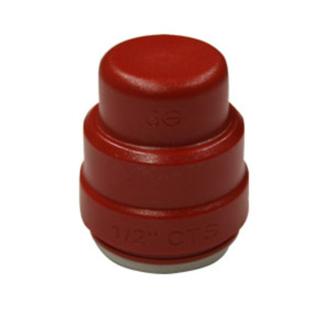 John Guest Color Coded End Cap Red - 3/4 CTS Test Cap