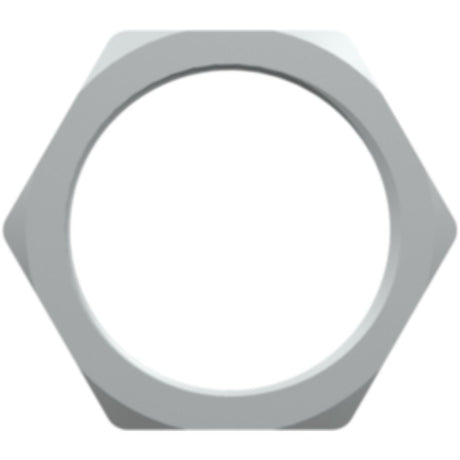 LinkTech XQC Series 11/16-24 UNEF Nickel-Plated Brass Panel Mount Nut