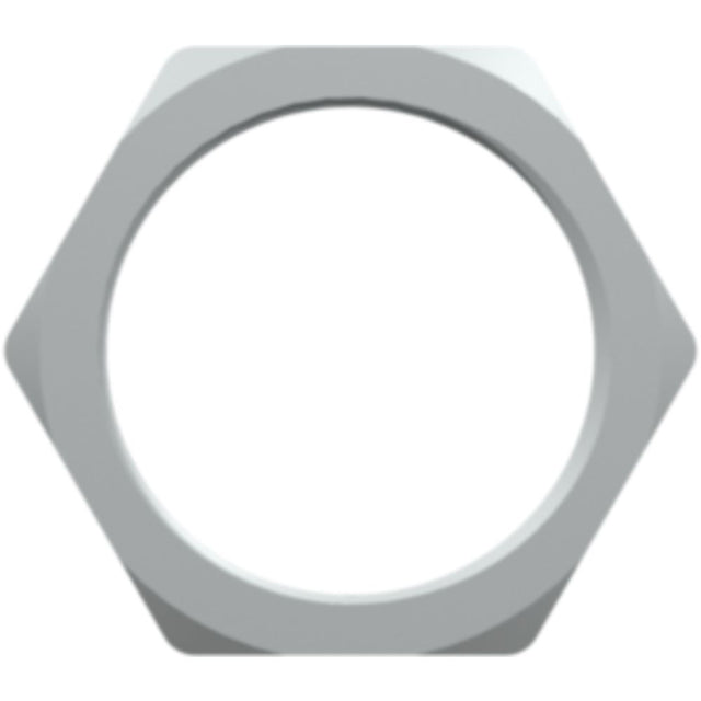 LinkTech XQC Series 11/16-24 UNEF Nickel-Plated Brass Panel Mount Nut