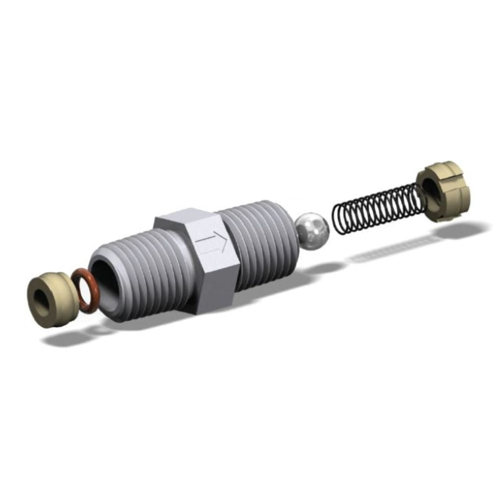 JACO PVDF Check Valve 1/4" MNPT