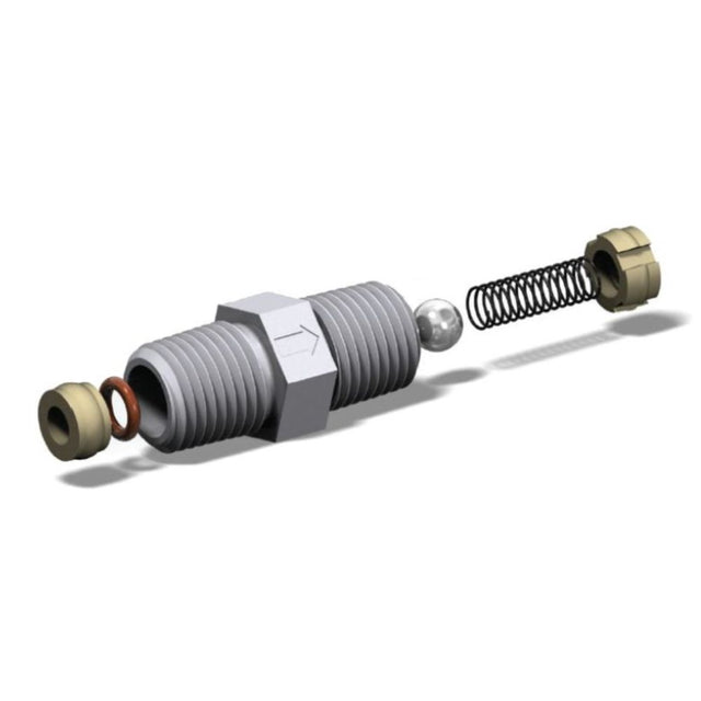 JACO PVDF Check Valve 3/8" MNPT