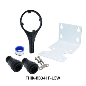 Big Flow Single Housing Install Kit - White Bracket
