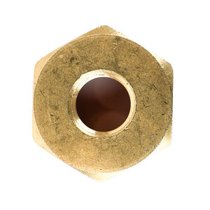 Female Brass Garden Hose Adapter with Washer 3/4 FGHT x 1/4 FIP