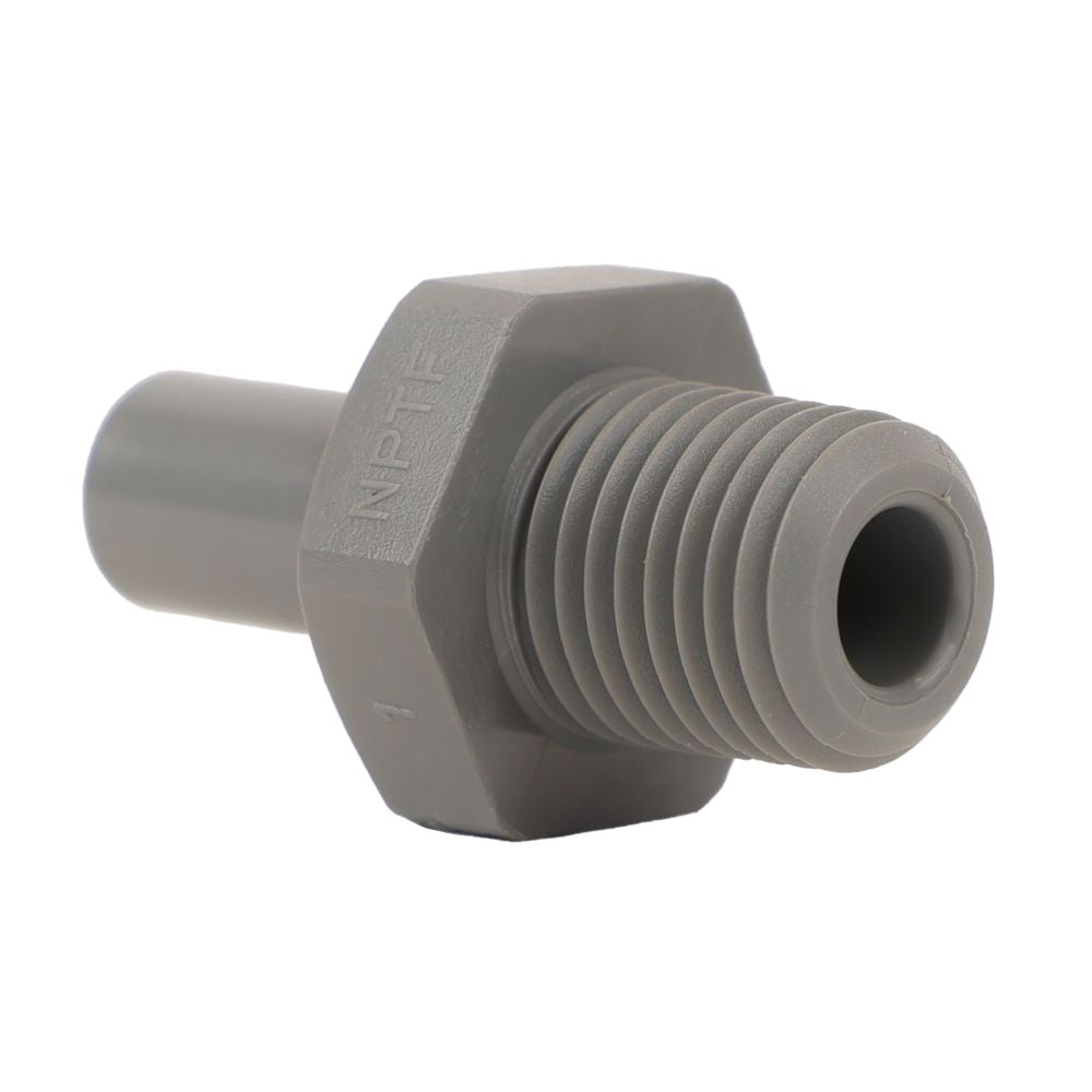 John Guest Stem Adapter BSPT - 1/4 x 1/8  BSPT
