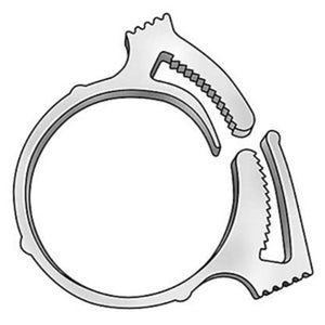 Hose Clamp Nylon w/ Snap Grip 61/64" [for 0.953" to 1.093" OD]