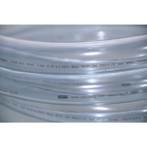 Clear Flexible PVC Tubing 1 ID x 1-1/4 OD