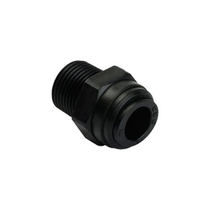 NeoFit - Acetal Black Male Connector 3/8" tube x 1/4" NPTF