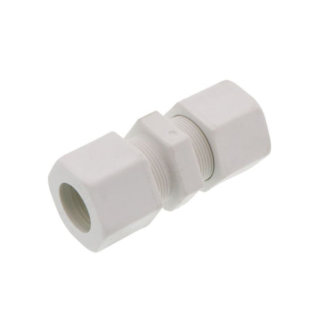 JACO 15-12-P-PG Polypropylene Union Connector 3/4 OD Tube x 3/4 OD Tube
