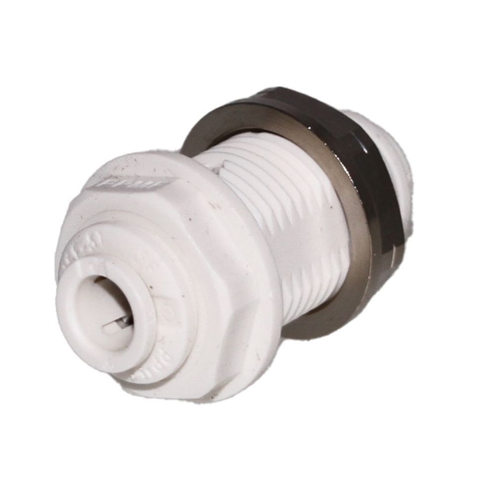 John Guest Bulkhead Union Polypro - 1/4