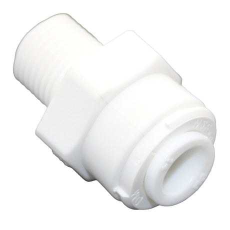 NeoFit - Polypropylene Natural White Male Connector- 1/2"tube OD x 1/2"NPTF