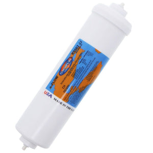 Omnipure Inline K5562-JJ-NRW37 DI Mixbed Resin - 10" x 2.5" Filter - 1/4" Quick Connect