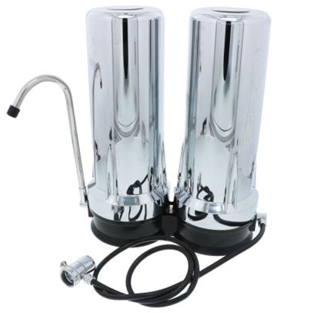 QMP603C Chrome Double Countertop Water Filter System - Chrome,New Products : American Fashion Style Bags On Sale QMP603C Chrome Double Countertop Water Filter System - Chrome,New Products : American Fashion Style Bags On Sale