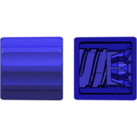 LinkTech Finger Snap Luer Lock Ring, Blue Nylon