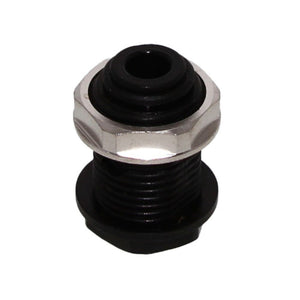 John Guest Bulkhead Connector BLACK ACETAL - 8mm x 8mm