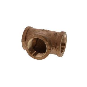 Lead-Free Brass Tee 1-1/4 FPT x 1-1/4 FPT  x 1-1/4 FPT