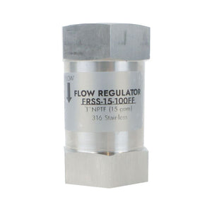 Neo-Pure Stainless Steel Flow Restrictor 15 GPM 316SS 1" FPT x FPT