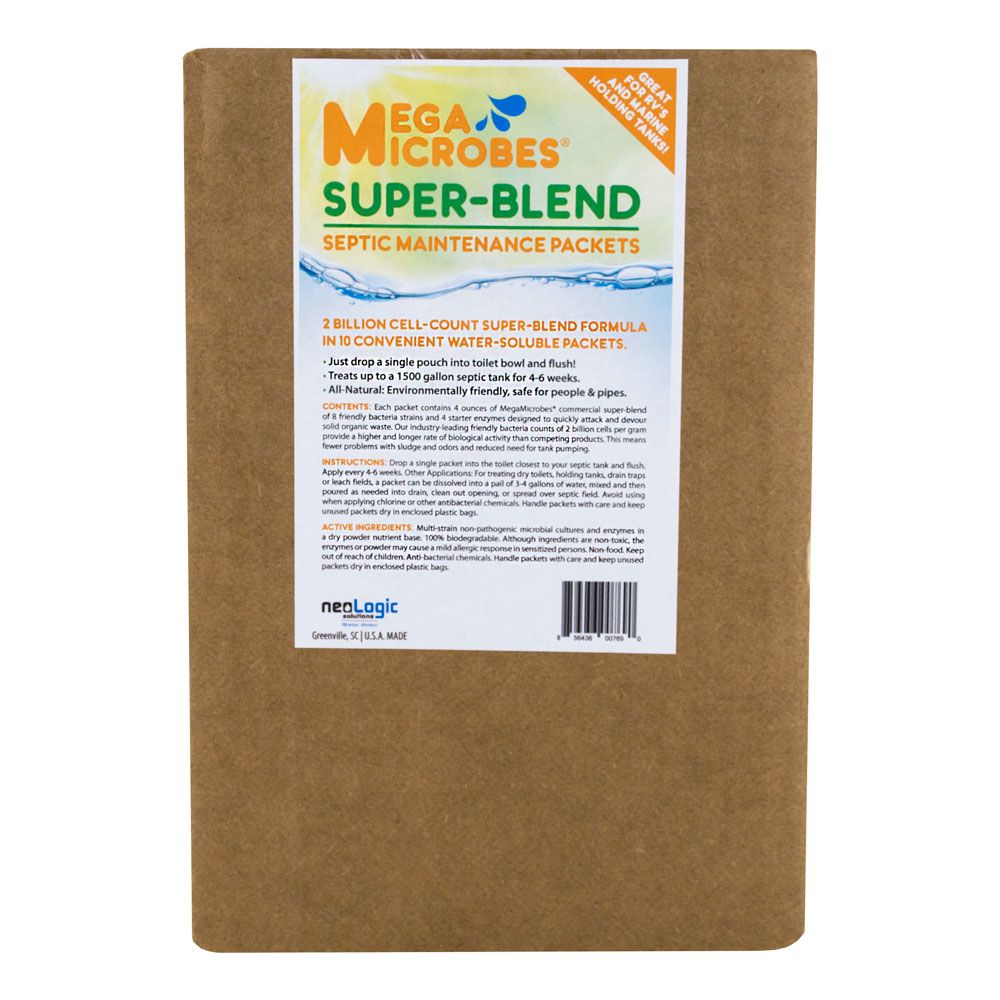 MegaMicrobes Septic Maintenance Packets - 10 4-oz Packets,New Products : American Fashion Style Bags On Sale