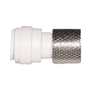 John Guest 3/8" x 9/16"-24" [UNEF] Female Connector - White
