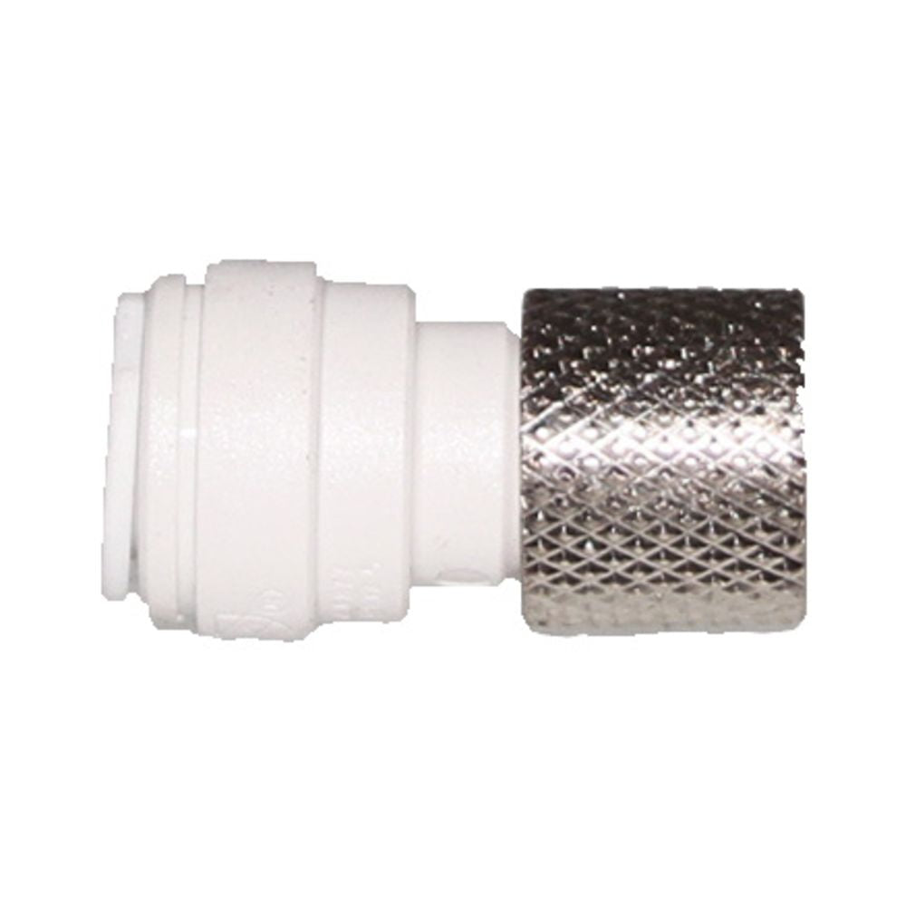 John Guest 3/8" x 9/16"-24" [UNEF] Female Connector - White