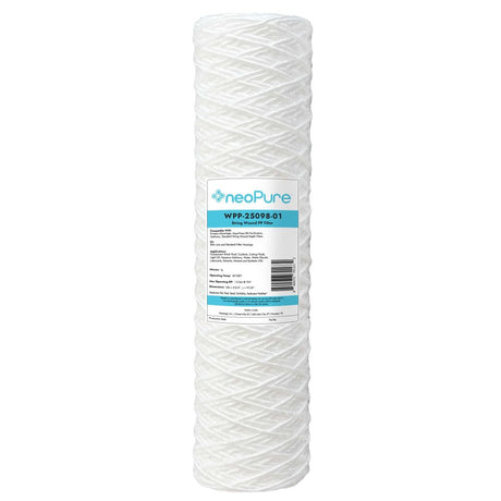 Neo-Pure WPP-25098-01 10" Surfactant Free  String Wound Filter 1 Micron