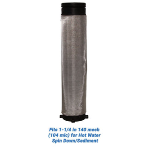 Rusco/Vu-Flow Hot Water Filter Screens for Spin-Down/Sediment Filters - Fits 3/4 in 60 mesh [254 mic] for Hot Water Spin Down/Sediment
