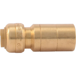 SharkBite® U721LF Lead-Free Brass Push-to-Connect Reducing Stem - 3/8" x 3/4" CTS