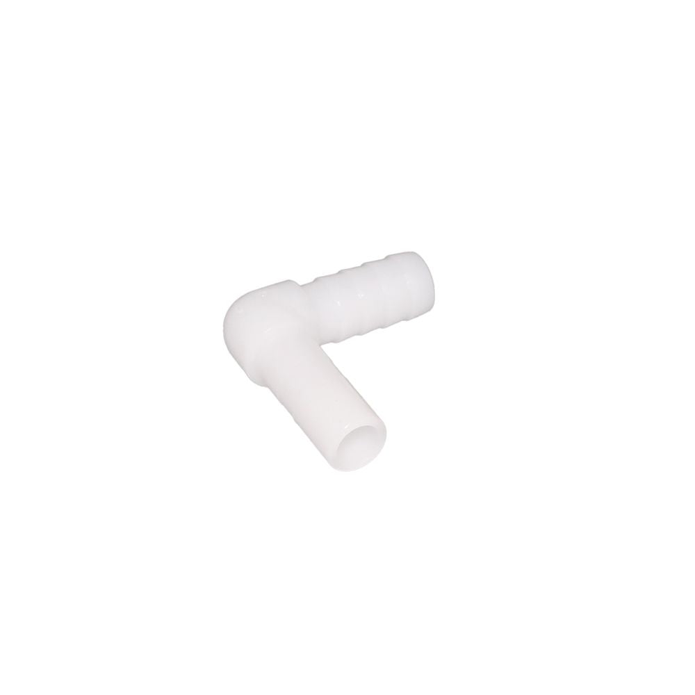 NeoFit - Acetal Natural White Stem Barb Elbow Connector 3/8"stem x 3/8"barb