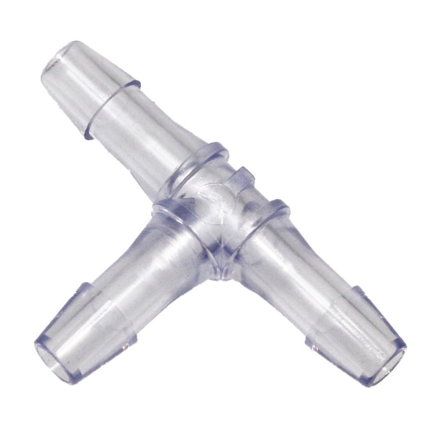 Colder HT3 Tee Fitting, 3/32 HB X 3/32 HB X 3/32 HB, Natural Polypropylene
