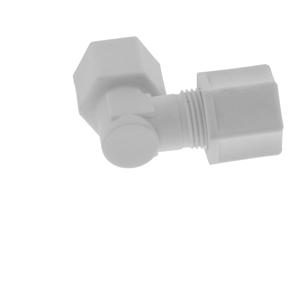 JACO 45-6-4-P-O Polypropylene Female Elbow 3/8 OD Tube x 1/4 FPT