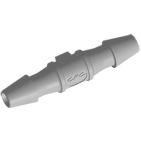 FitQuik Tube to Tube Straight Fitting Natural Polypropylene - 1/4 ID x 1/4 ID