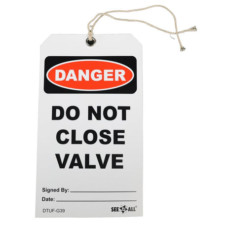 Danger Tag, 7 x 4 In, Bk and R/Wht